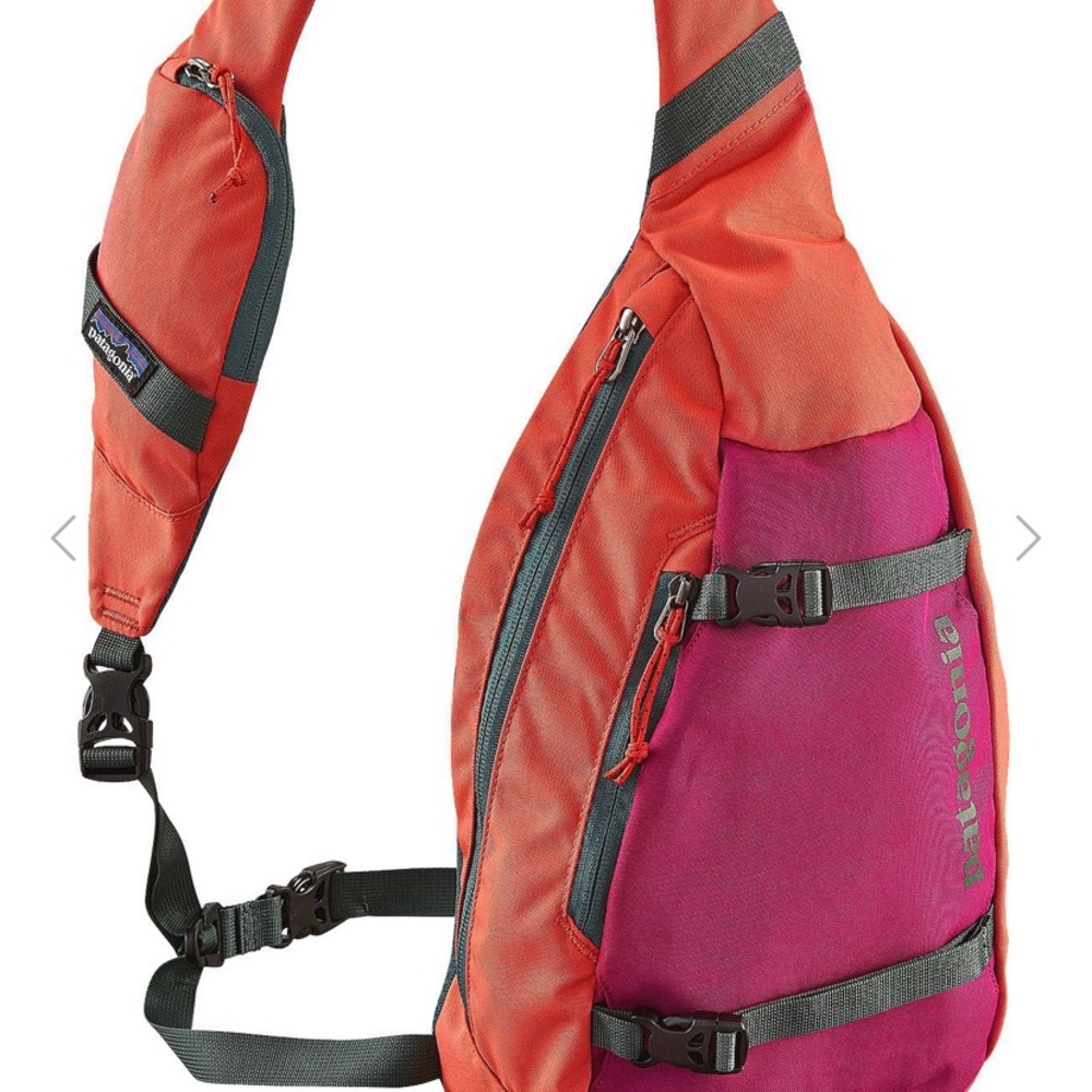 Patagonia Atom 8L Sling Backpack Bag Backpack Waist Belt Rare Carve Coral